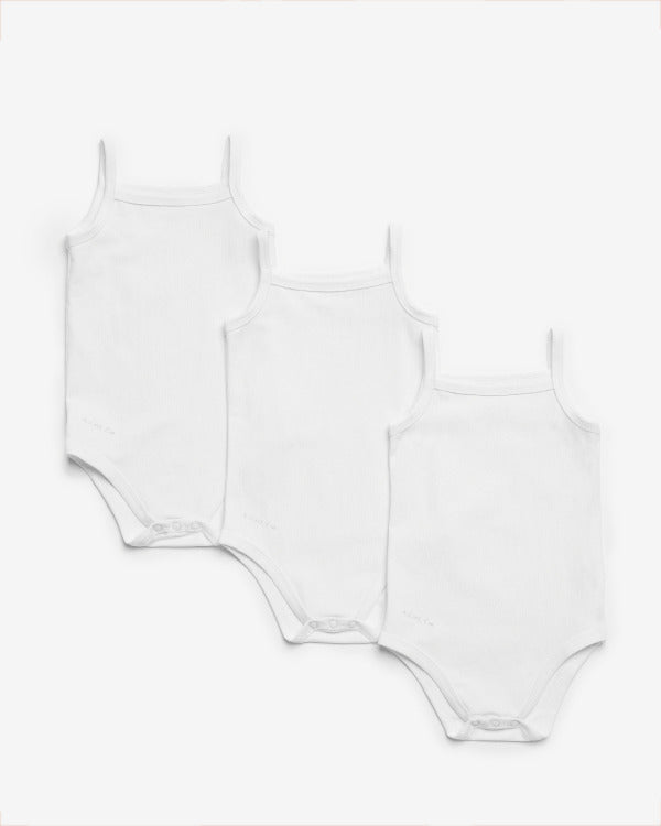 Girls Solids Sleeveless Undershirts - Wholesale case pack of 6