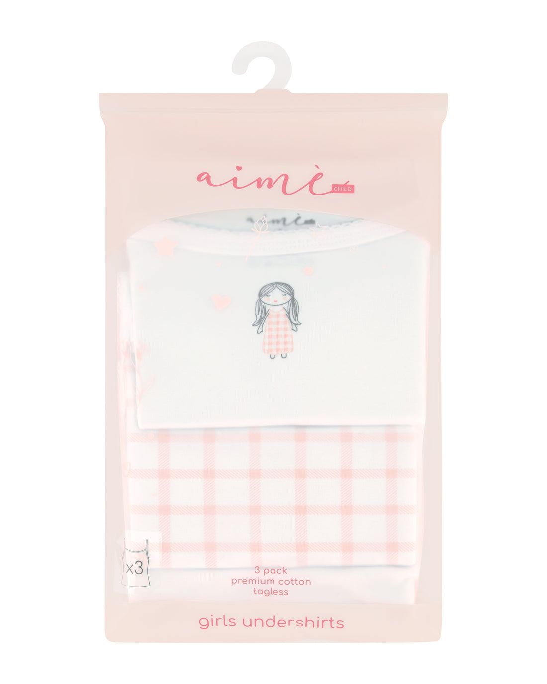 Girls Undershirt Top Wholesale Case Pack of 6